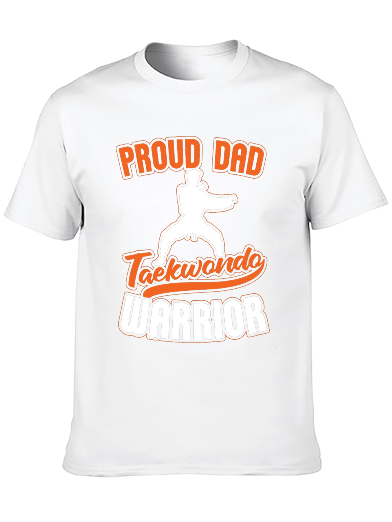 Proud Dad Taekwondo Warrior Black T-Shirt