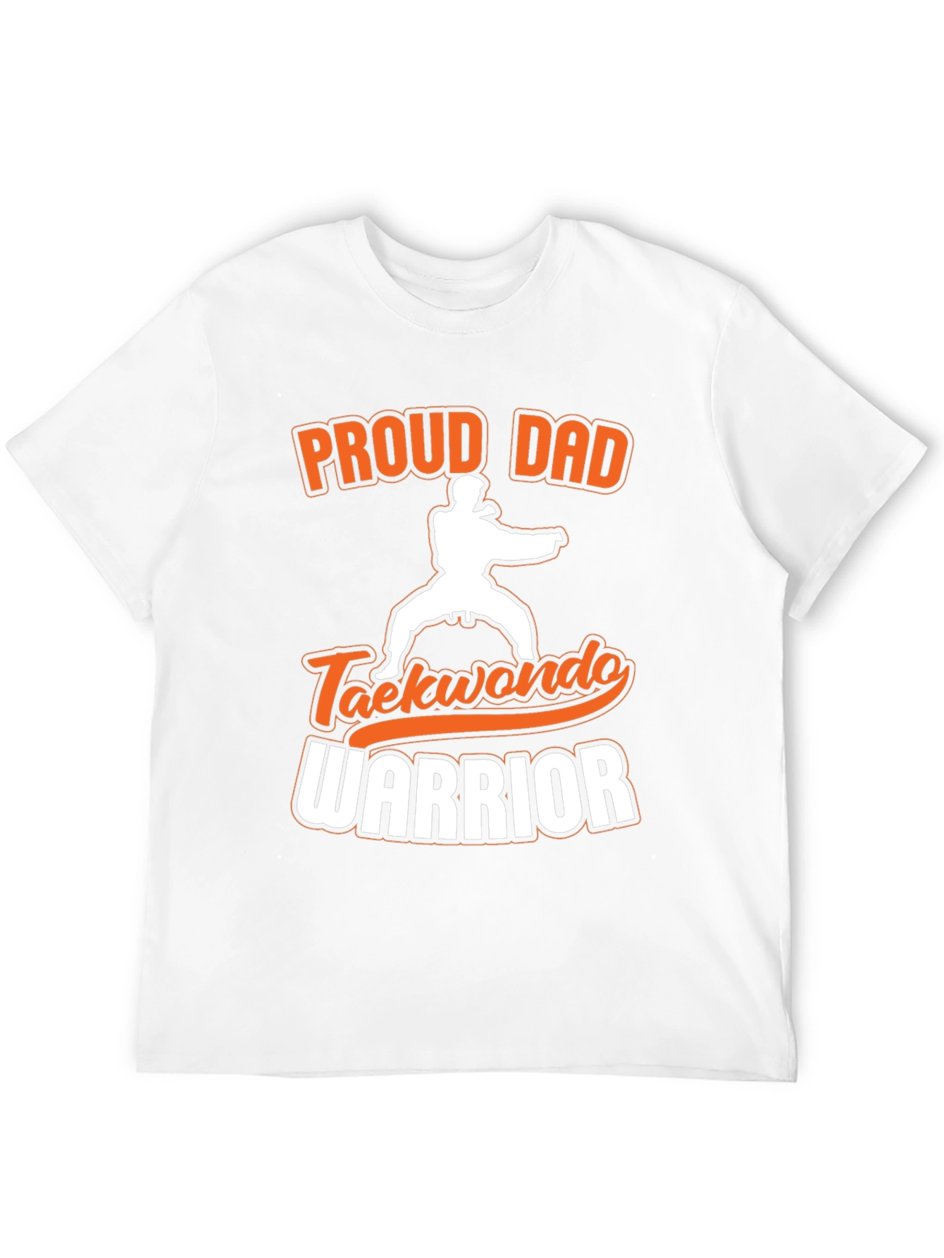 Proud Dad Taekwondo Warrior Black T-Shirt