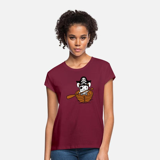 Rabbit Pirate Paddle Bunny Buccaneer Rowboat Comic