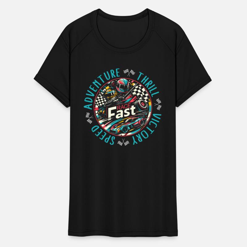 Racing Shirt, Race Fast Adventure Thrill Victory