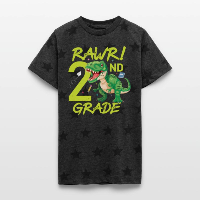Rawr 2nd Grade boys first day of school Dinosaurs