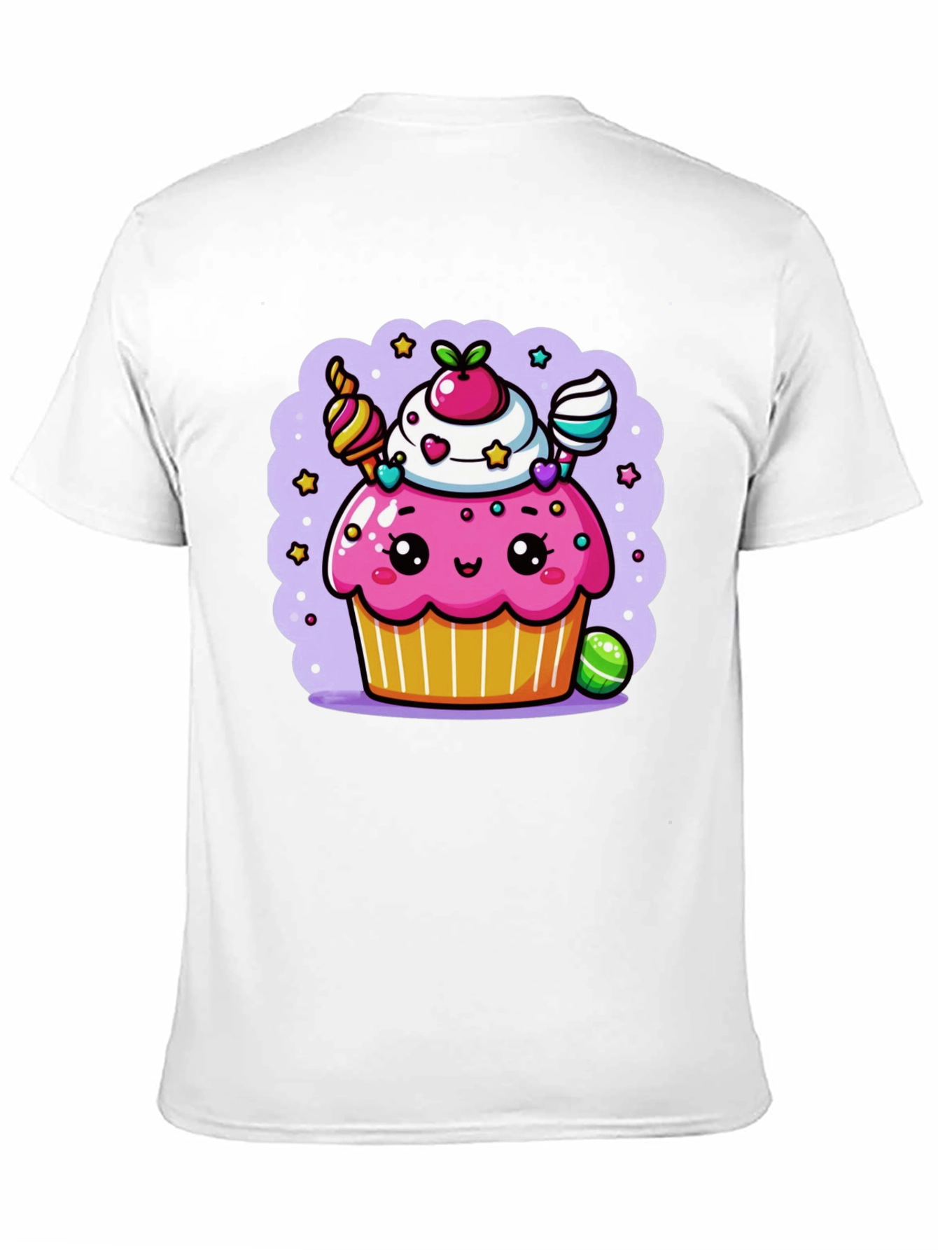 Cute Kawaii Cupcake Graphic Tee