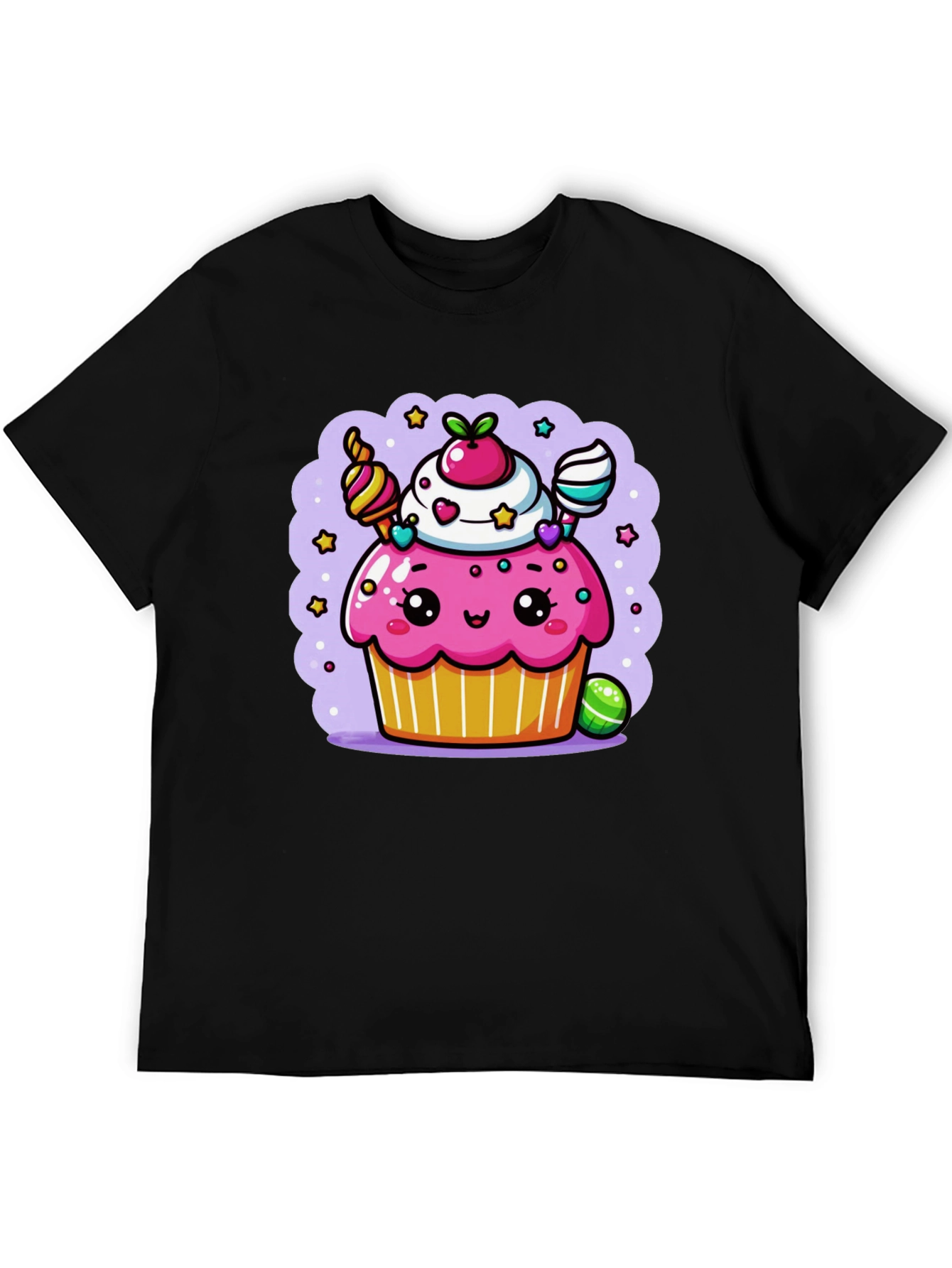 Cute Kawaii Cupcake Graphic Tee