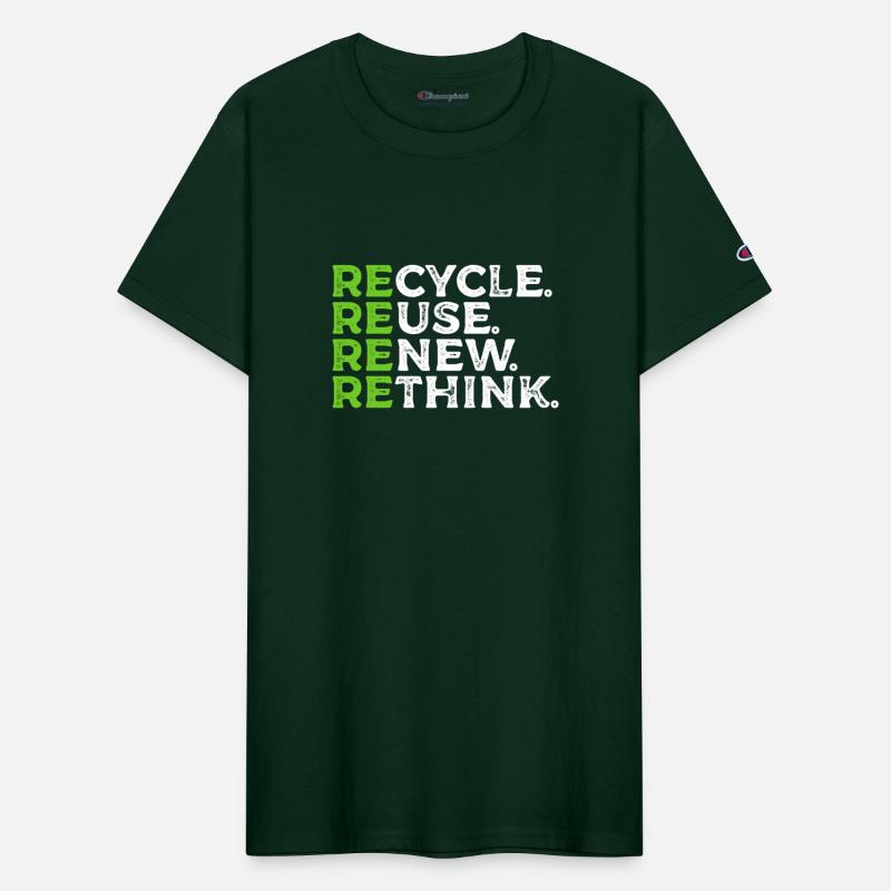Recycle Reuse Renew Rethink Earth Day