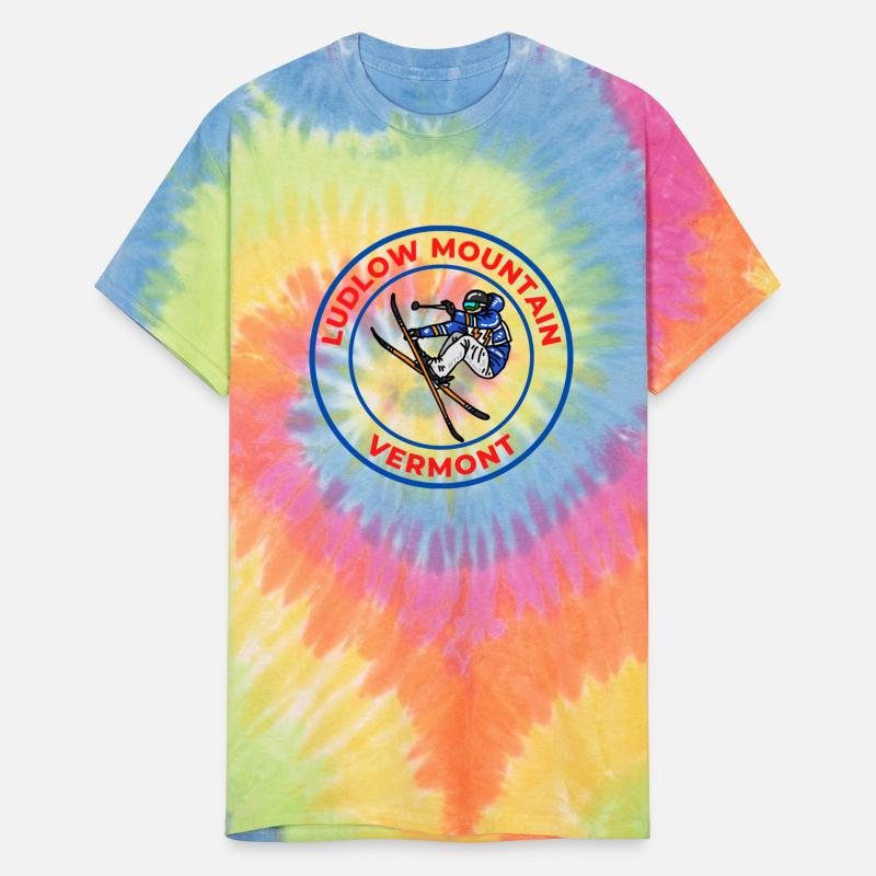 Retro Cool Skiing Ludlow Mountain Vermont Souvenir