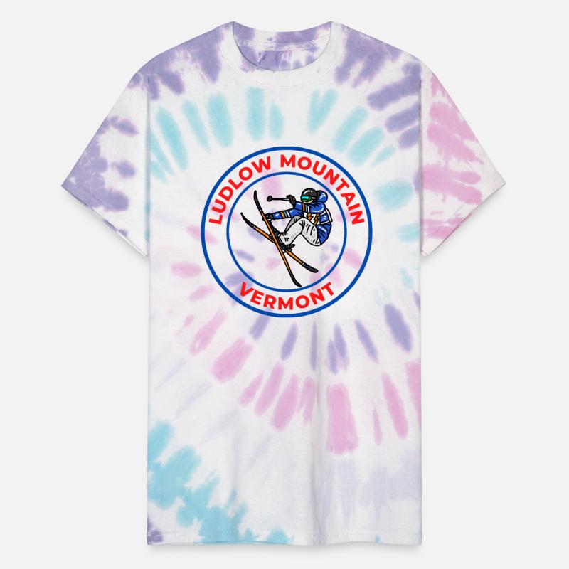 Retro Cool Skiing Ludlow Mountain Vermont Souvenir