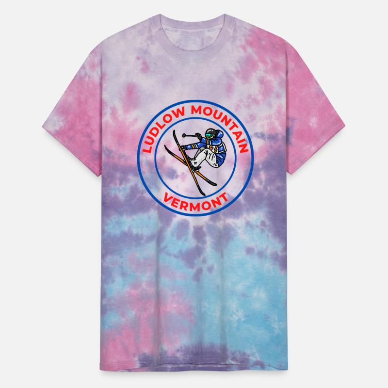 Retro Cool Skiing Ludlow Mountain Vermont Souvenir