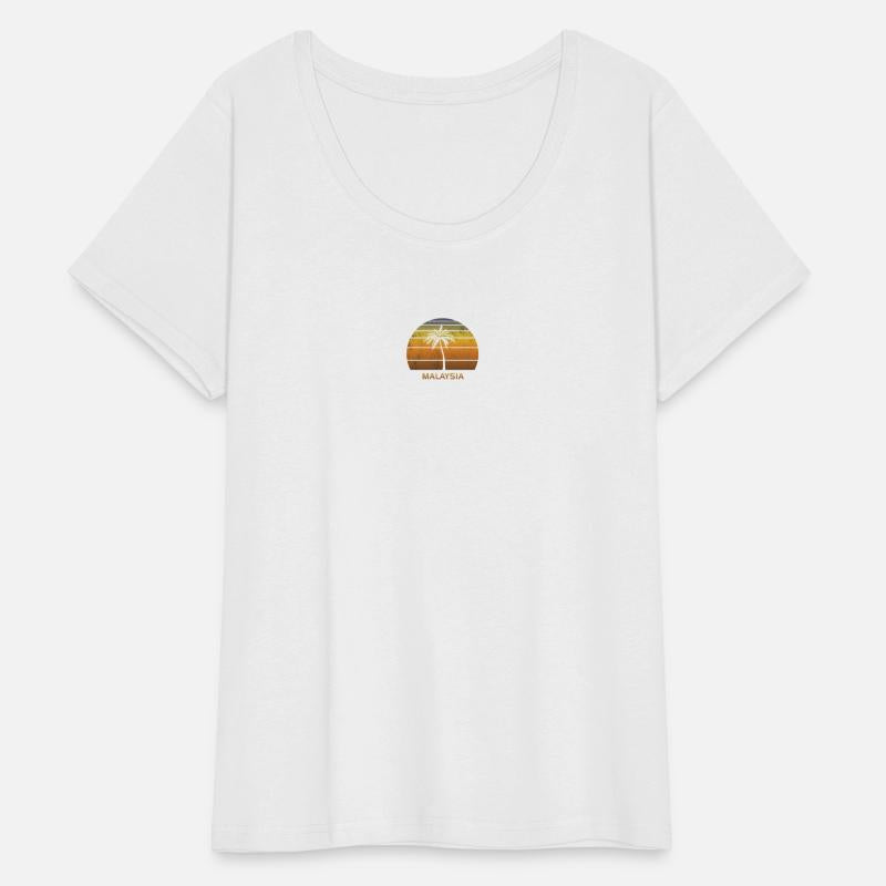 Retro Malaysia Vintage Sunset Beach Vacation