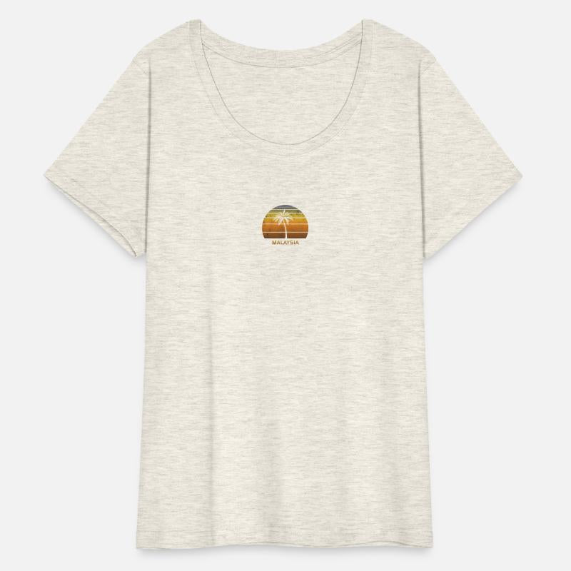 Retro Malaysia Vintage Sunset Beach Vacation