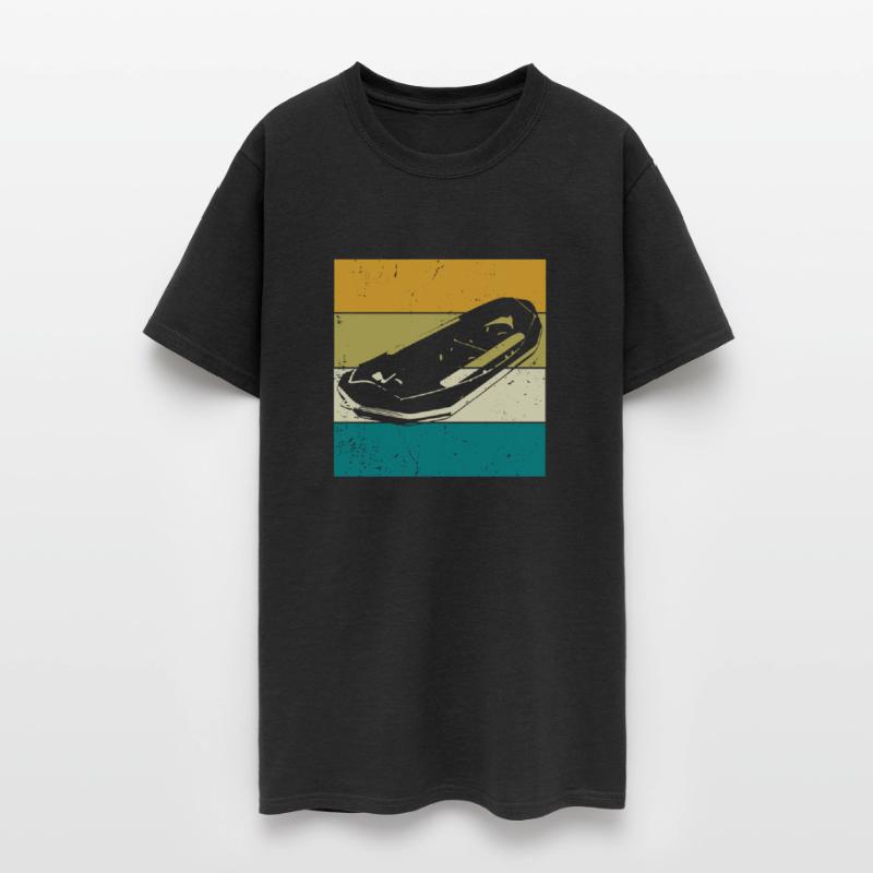 Retro Paddle Boat Rafting Raft Rafter