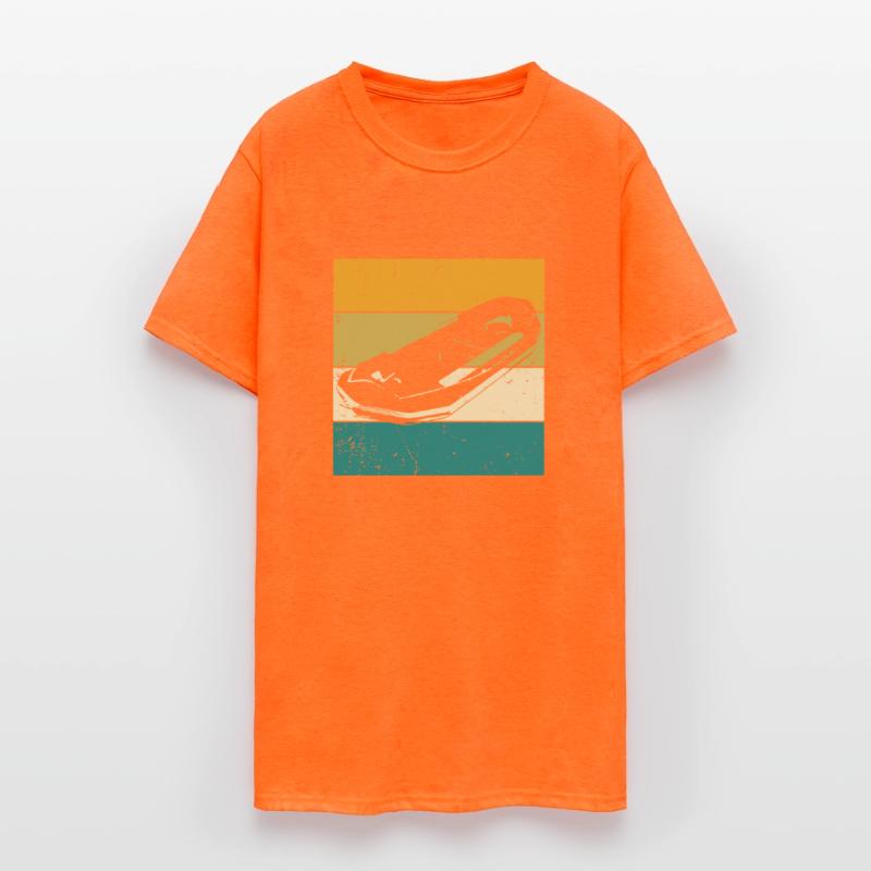 Retro Paddle Boat Rafting Raft Rafter