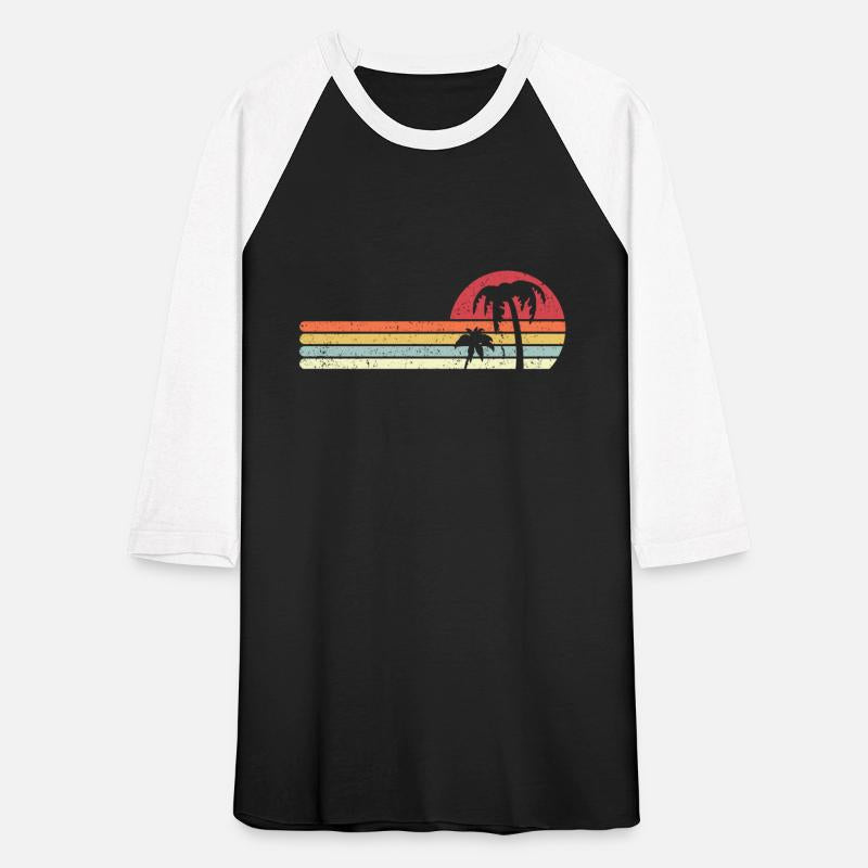Retro Palm Tree Beach