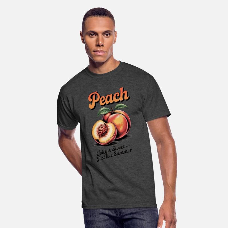 Retro Peach Vintage Fruit Illustration