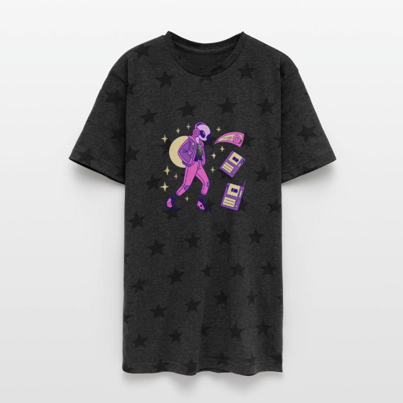 Retro Pink Alien Y2K Aesthetic T-Shirt Design