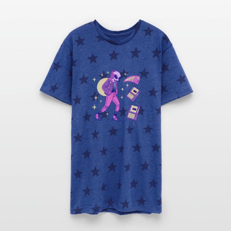 Retro Pink Alien Y2K Aesthetic T-Shirt Design