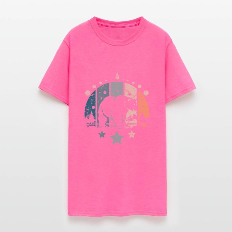 Retro Vintage Forest Polar Bear