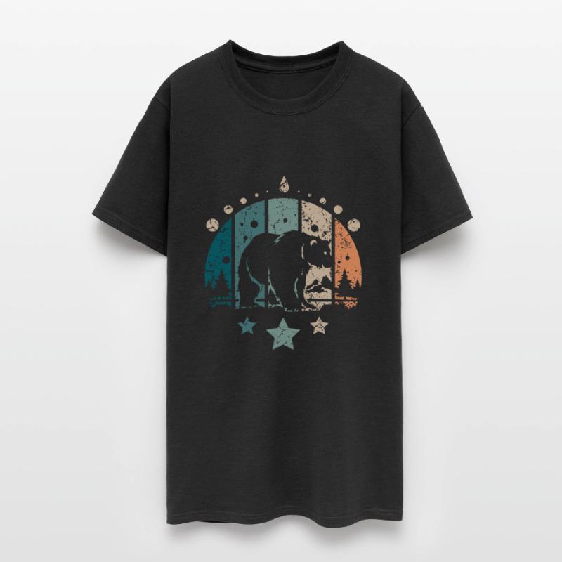 Retro Vintage Forest Polar Bear