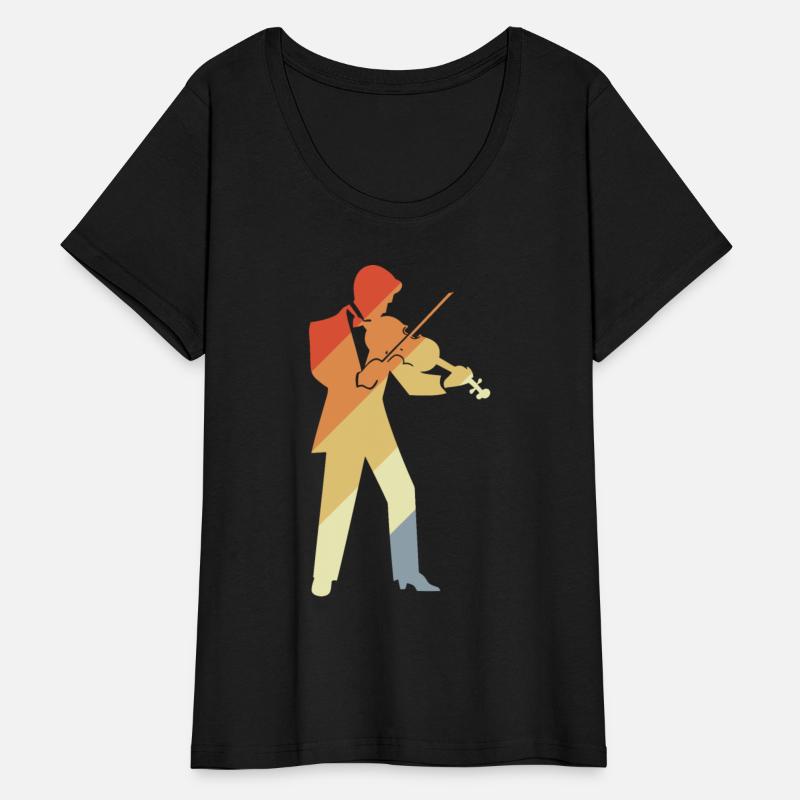 Retro Violin Boy Graphic