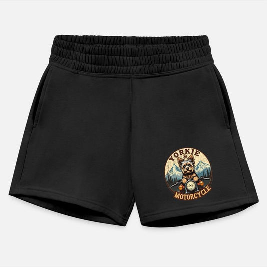 Retro Yorkie And Motorcycle Dog Lovers Funny Motor