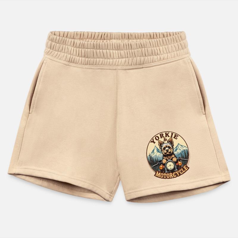 Retro Yorkie And Motorcycle Dog Lovers Funny Motor