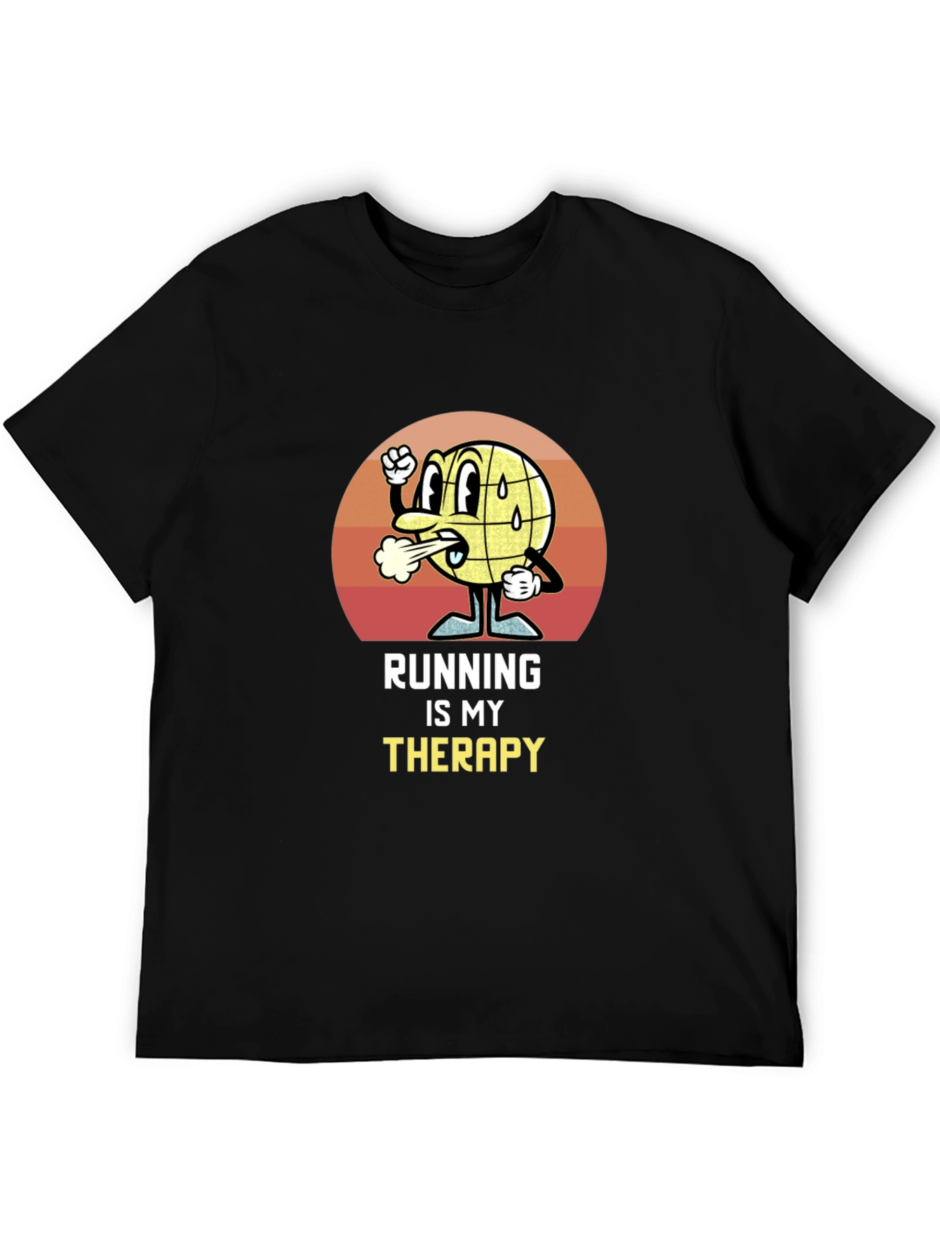 Running is My Therapy Graphic T-Shirt