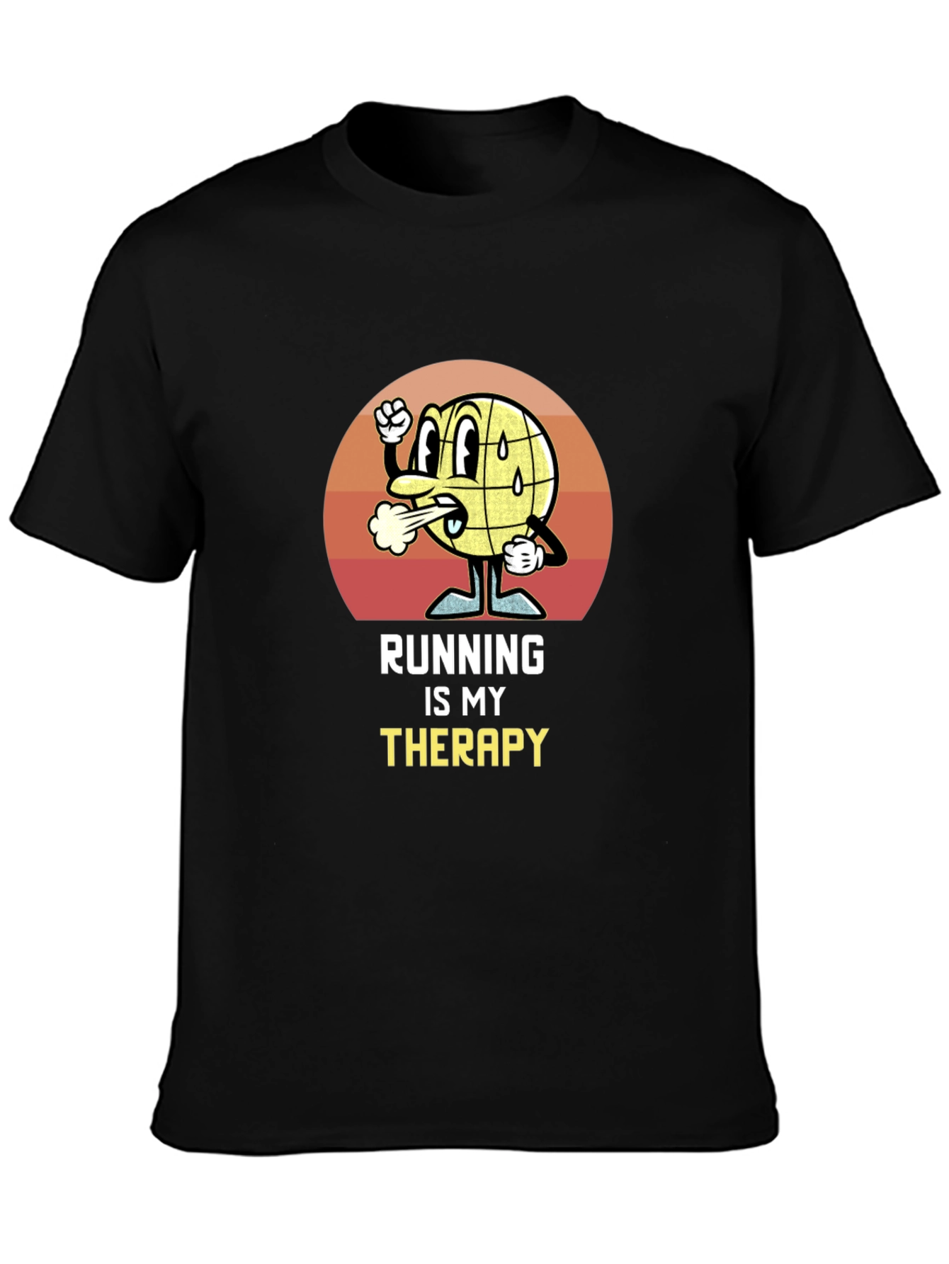 Running is My Therapy Graphic T-Shirt