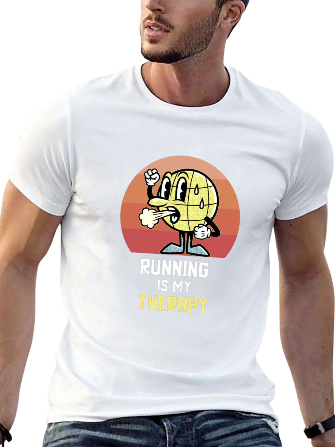 Running is My Therapy Graphic T-Shirt