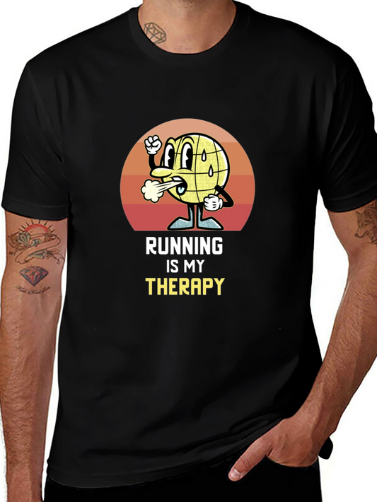 Running is My Therapy Graphic T-Shirt