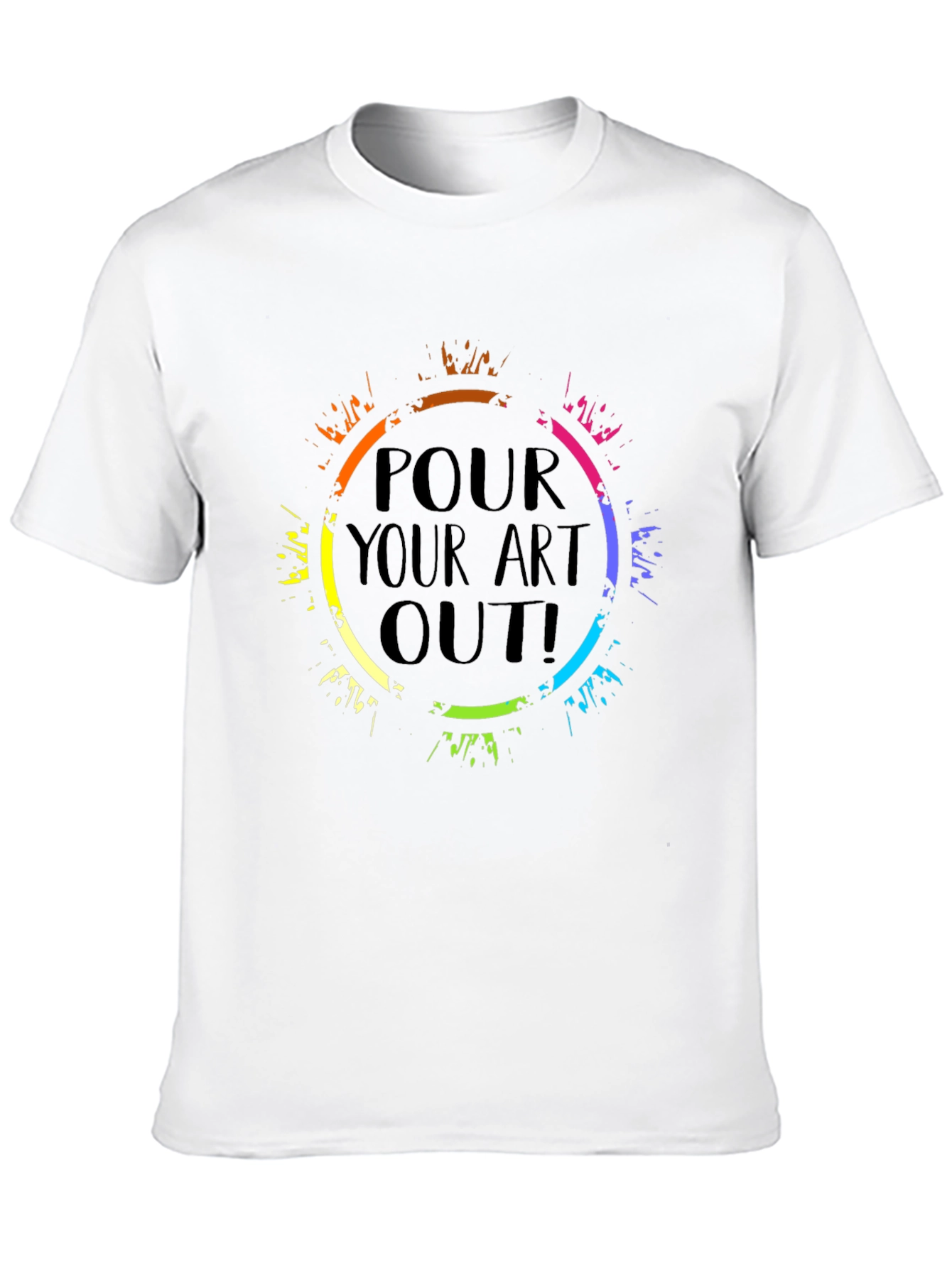 Pour Your Art Out Black T-Shirt