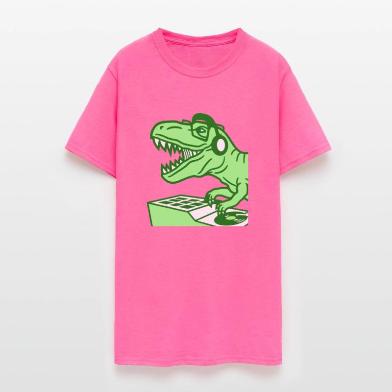 Roaring DJ Dinosaur T. Rex Dino Mixing Music Party