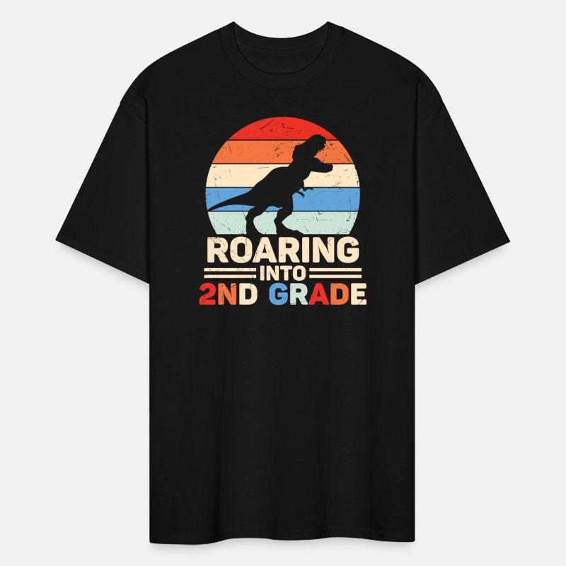 Roaring Into 2nd Grade Vintage Dinosaur