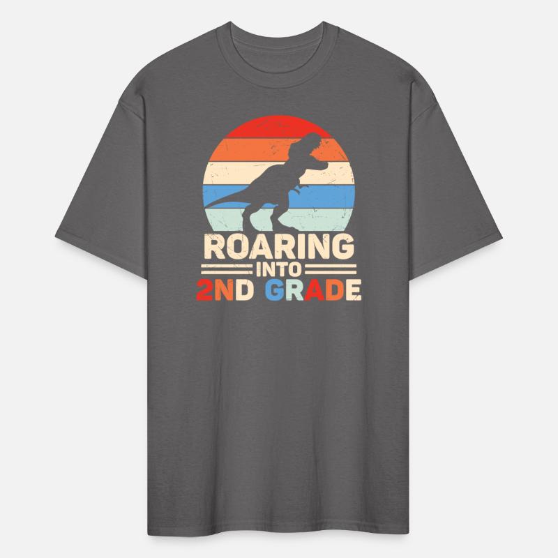 Roaring Into 2nd Grade Vintage Dinosaur