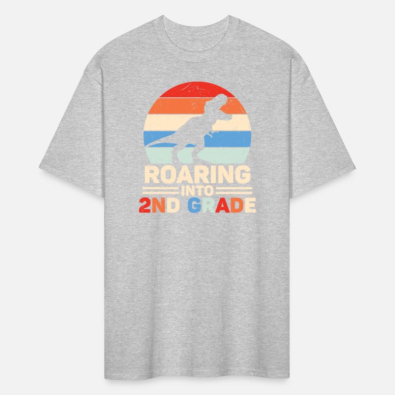 Roaring Into 2nd Grade Vintage Dinosaur