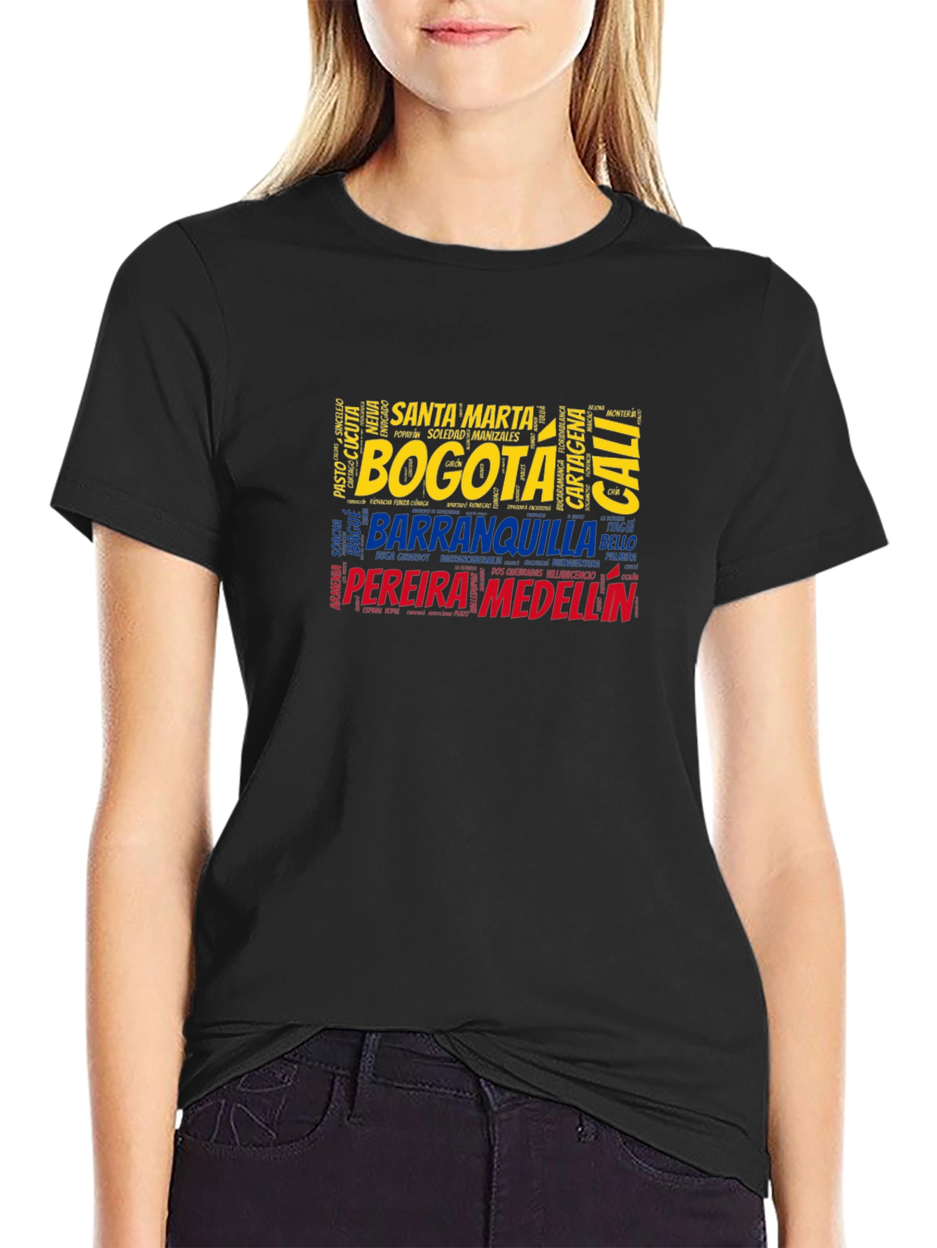 Colombia City Names T-Shirt