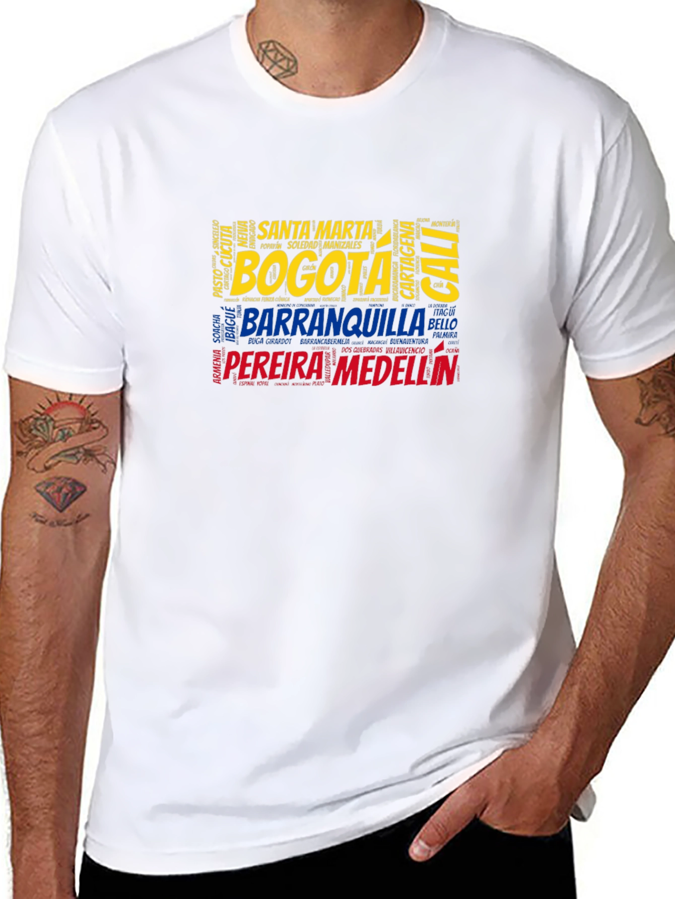 Colombia City Names T-Shirt