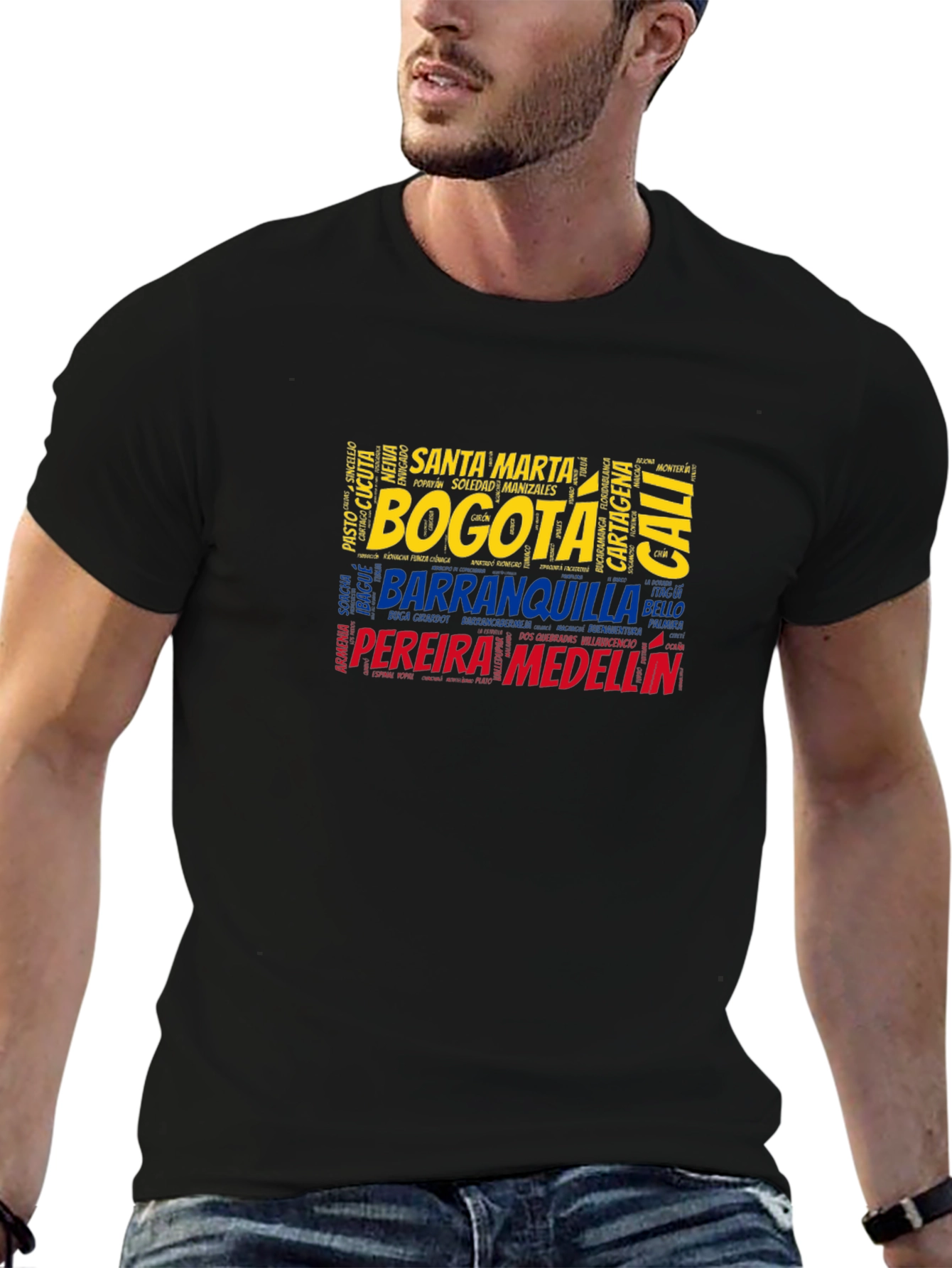 Colombia City Names T-Shirt