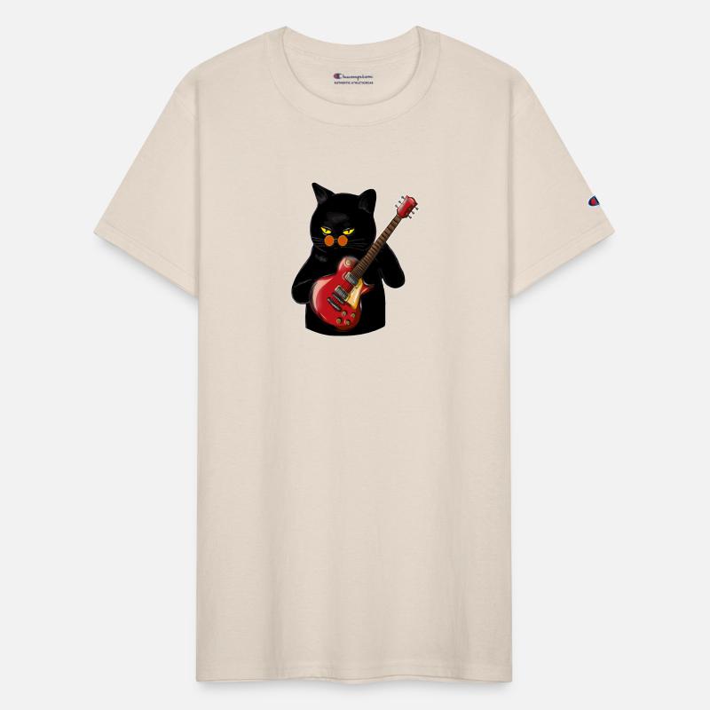 Rock Cat Playing Guitar - Funny Guitar Cat