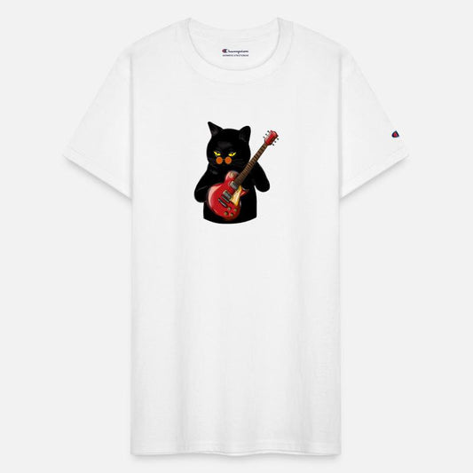 Rock Cat Playing Guitar - Funny Guitar Cat