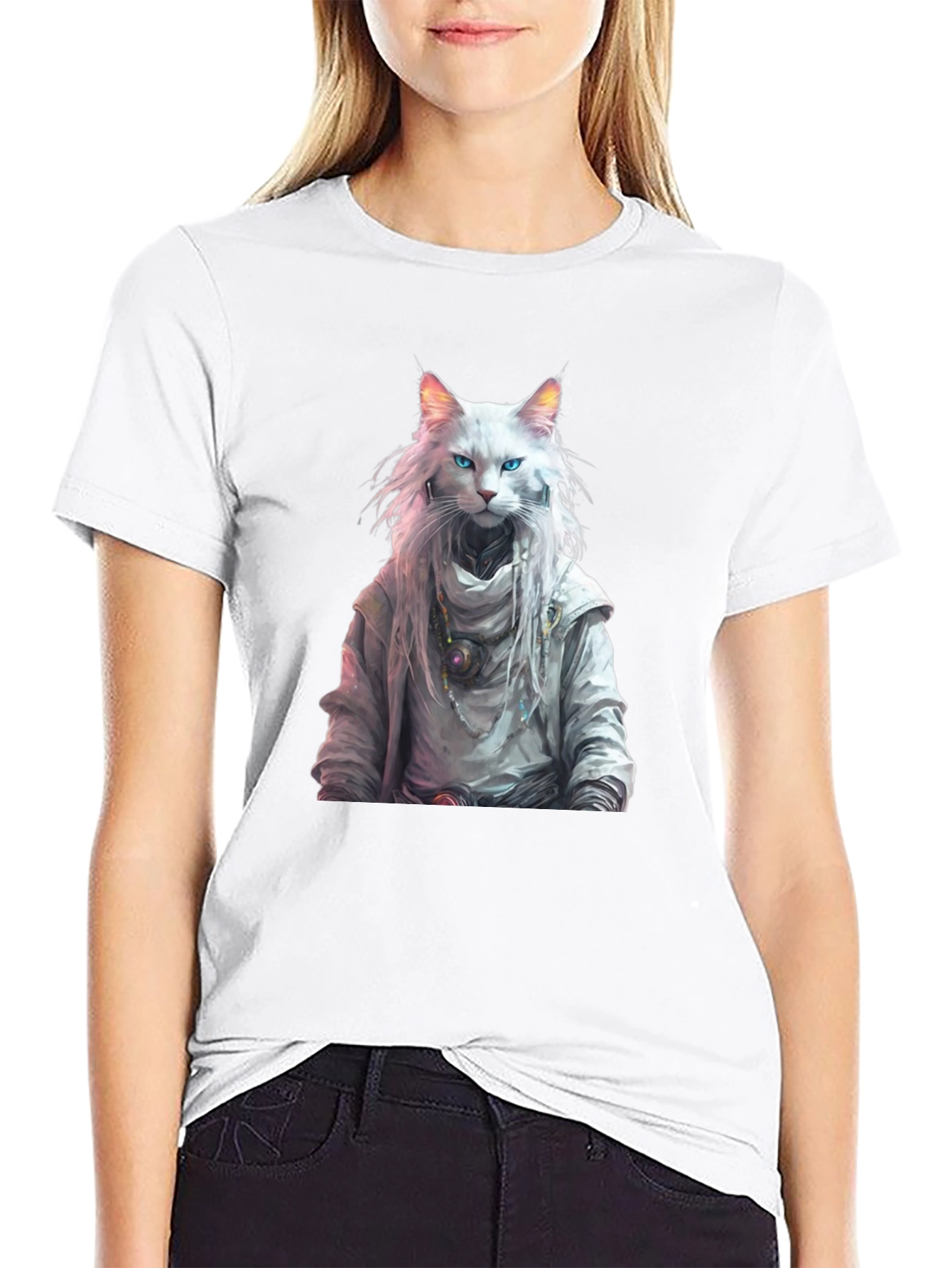 Wizard Cat Graphic Tee