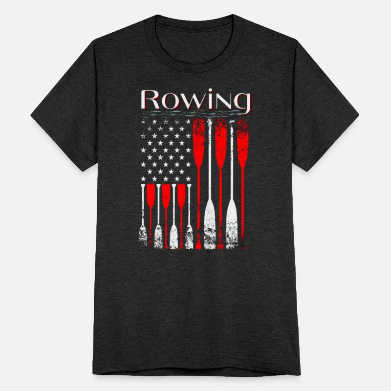 Rowing US flag american rower patriotic paddle