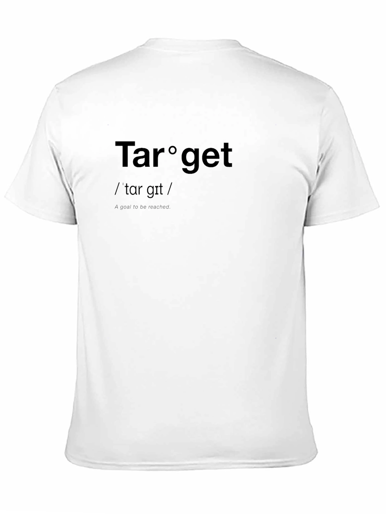 Target Definition Black T-Shirt - Goal Achiever