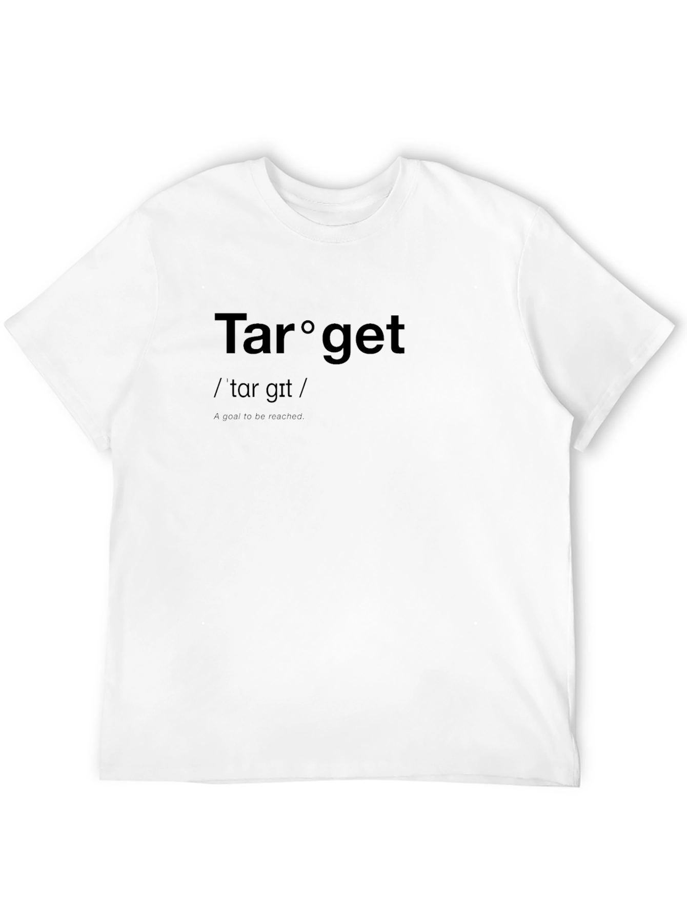 Target Definition Black T-Shirt - Goal Achiever