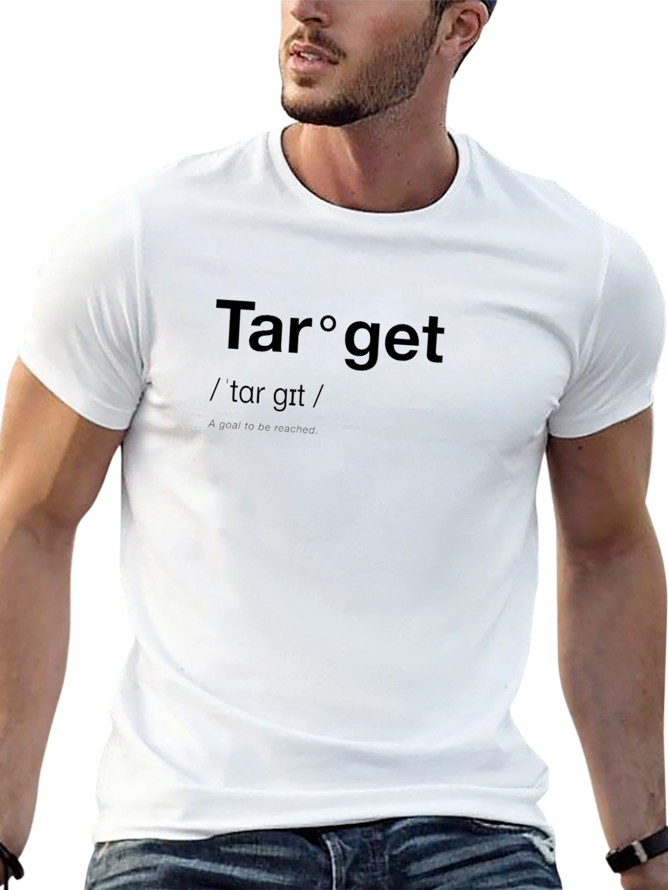 Target Definition Black T-Shirt - Goal Achiever