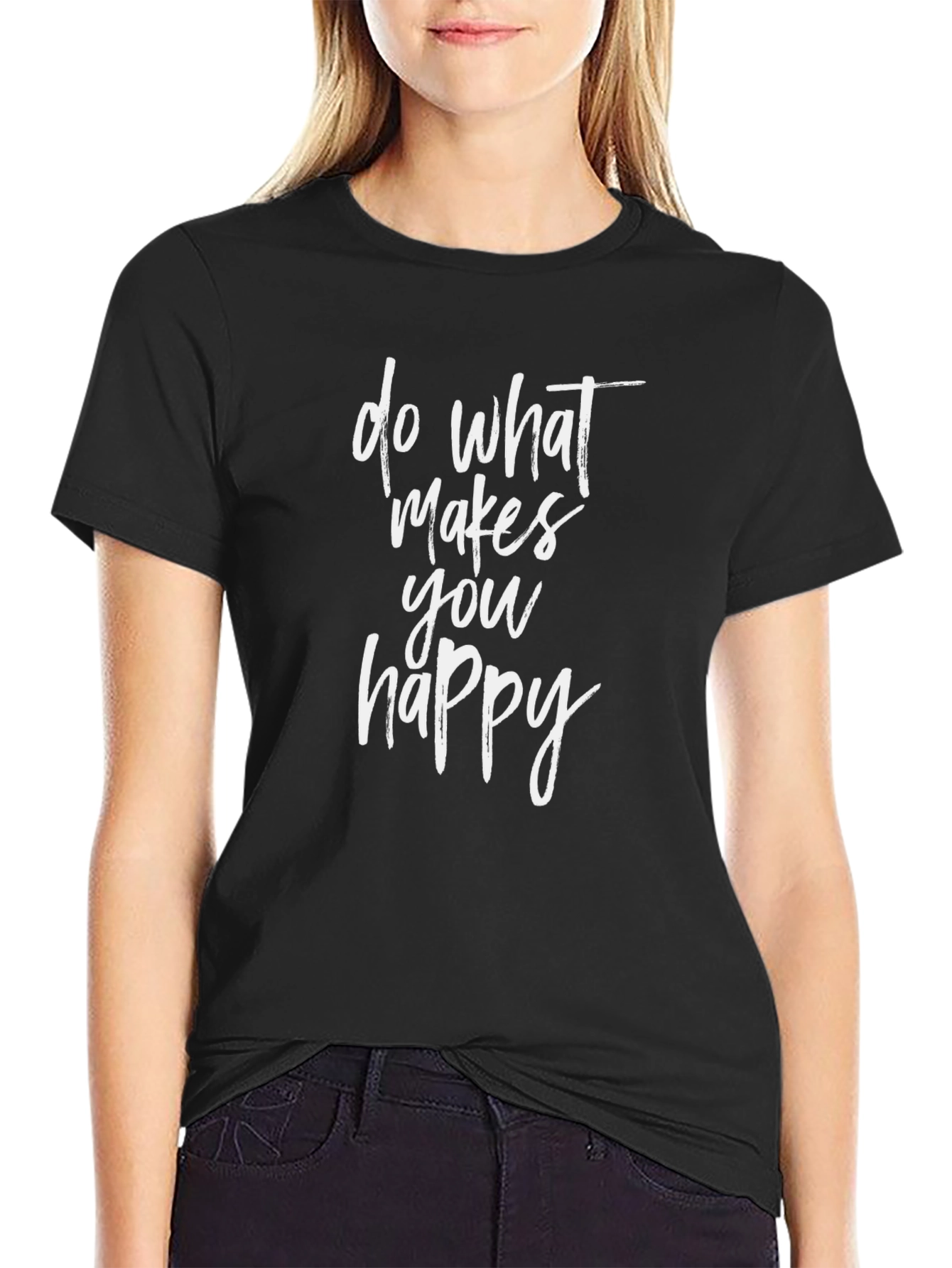 Inspirational Graphic Tee - Do What Makes You Happy