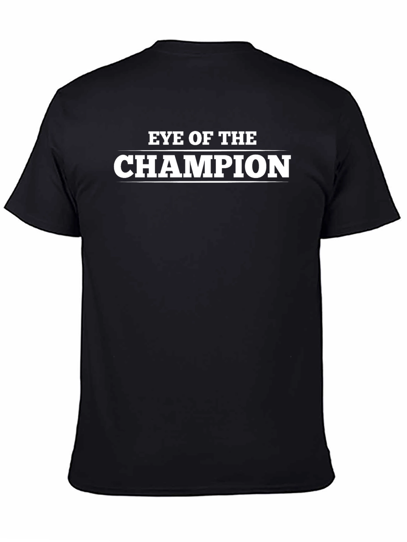 Eye of The Champion Black Graphic T-Shirt