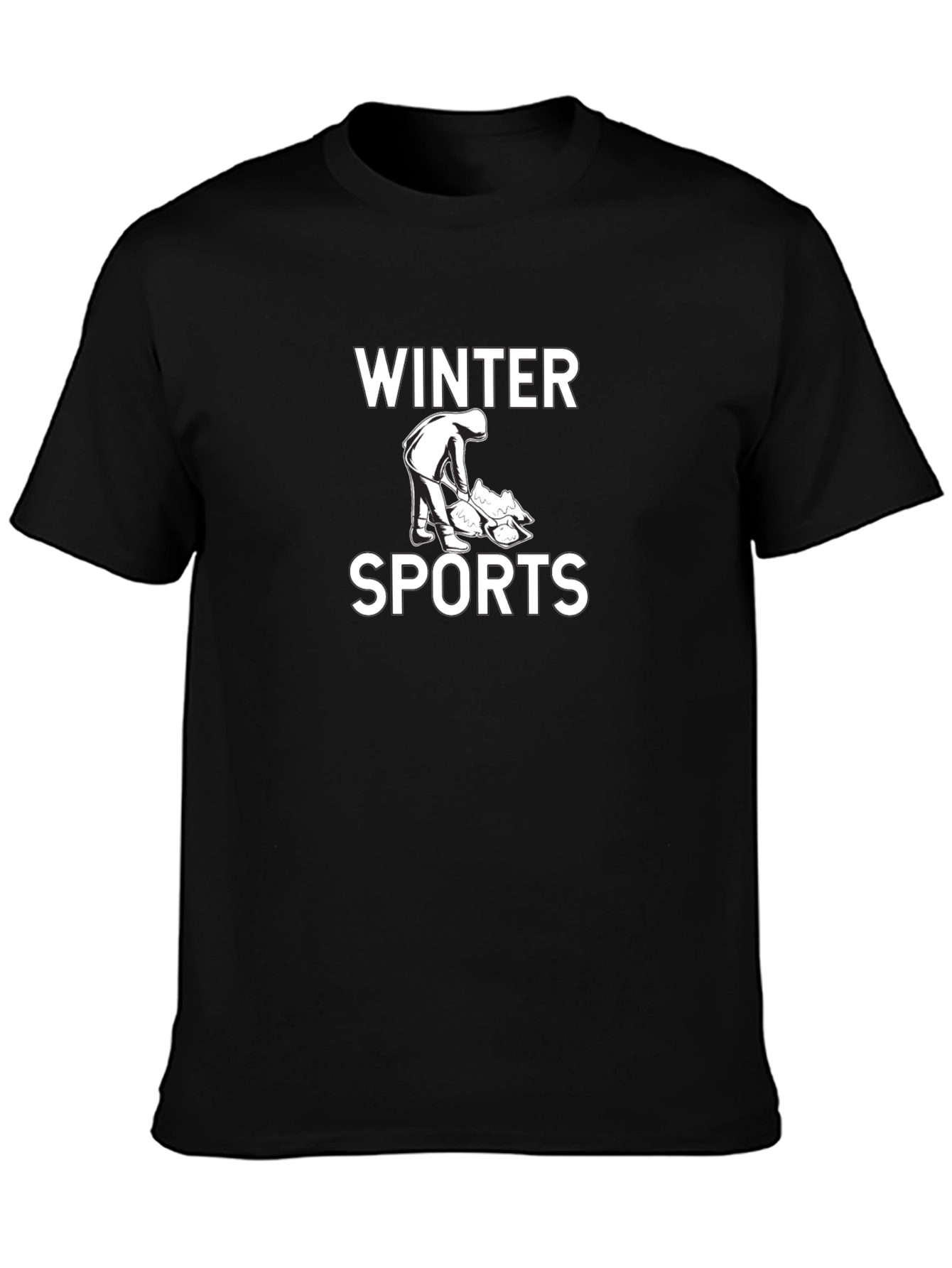 Winter Sports Graphic Tee - Black