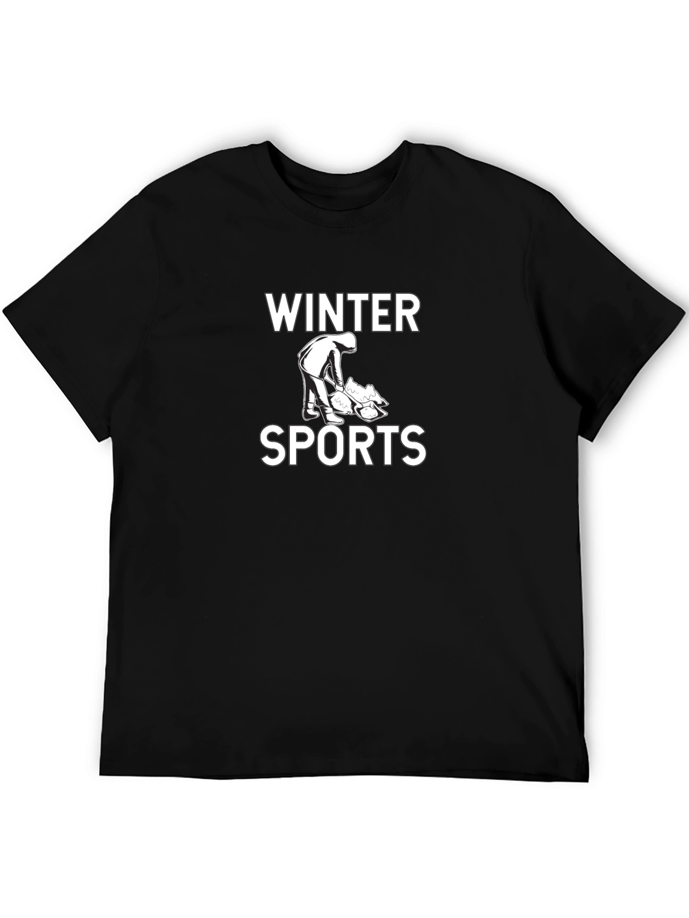 Winter Sports Graphic Tee - Black
