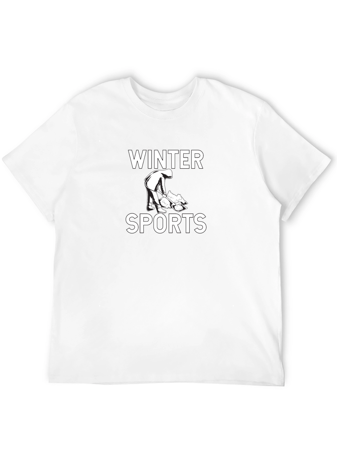 Winter Sports Graphic Tee - Black