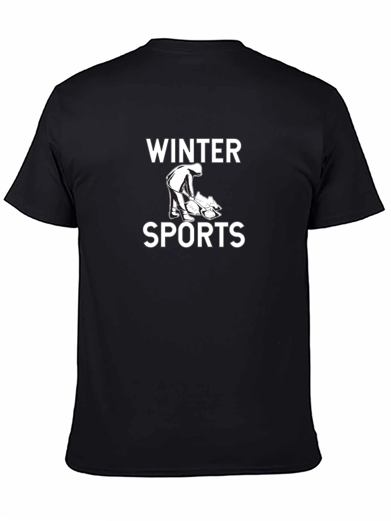 Winter Sports Graphic Tee - Black