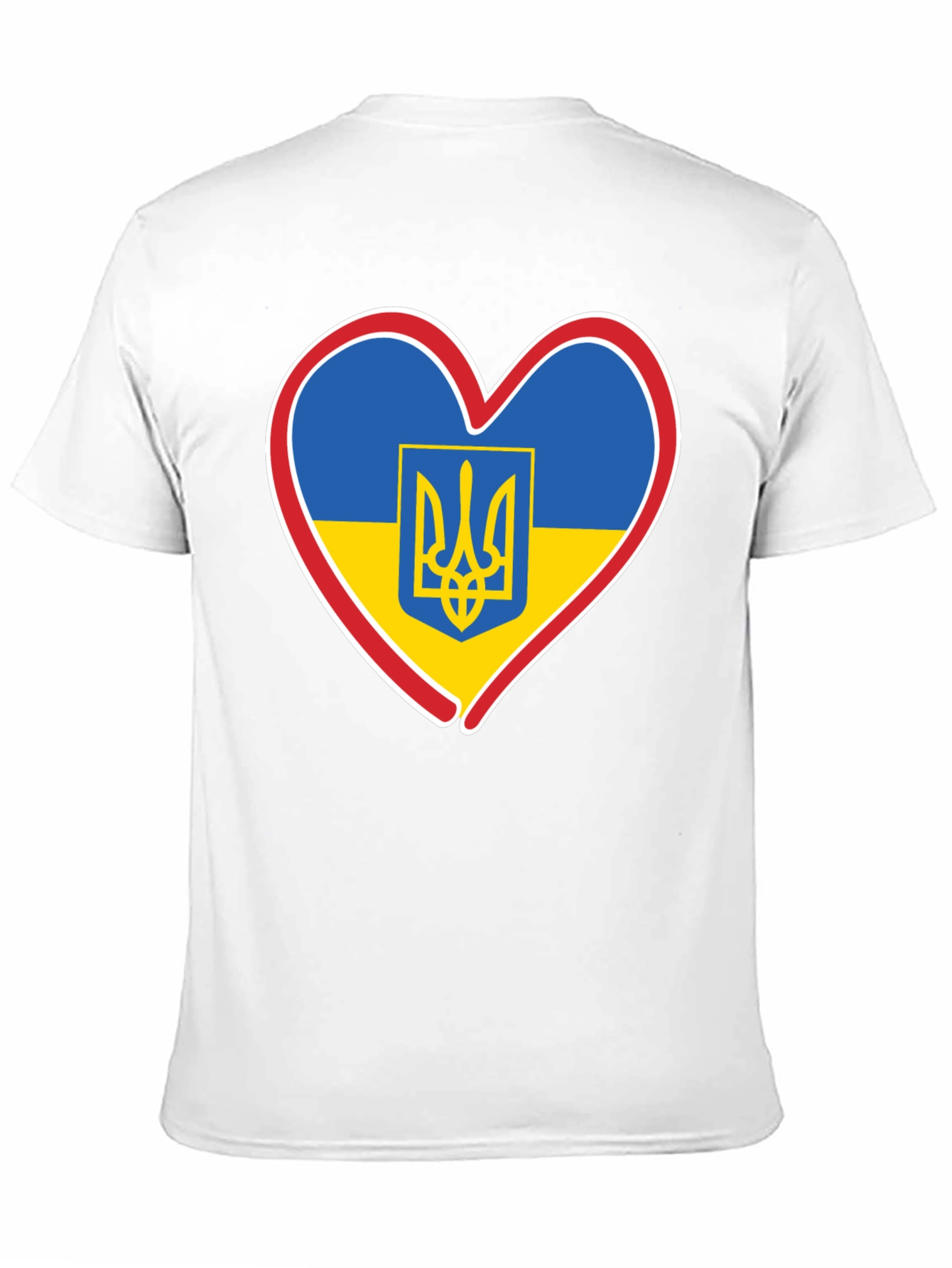Ukraine Heart Flag T-Shirt - Show Your Support!